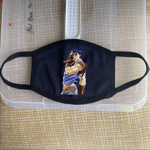 JoJo's Jonathan Joestar Anime Face Mask - Picture 2 of 2